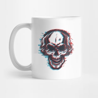 Skull music glitch Mug